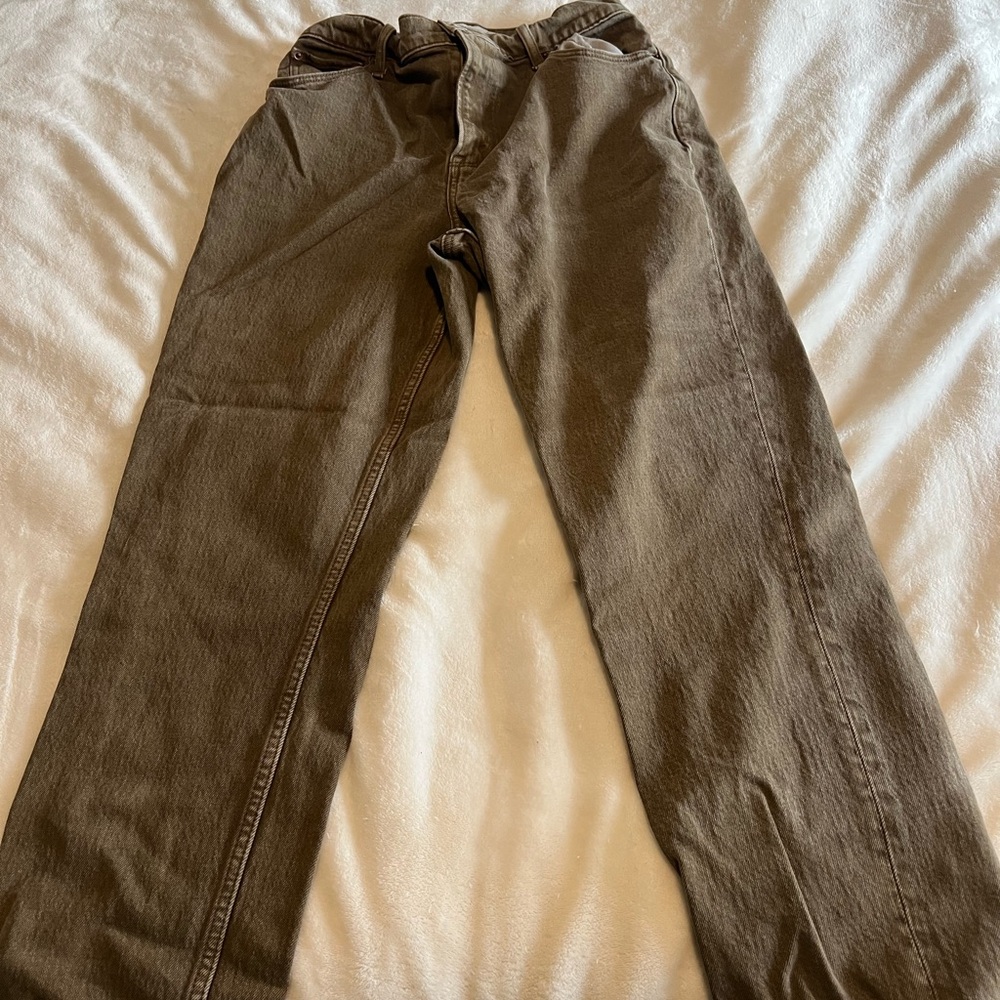 Abercrombie and fitch brown 90s jeans